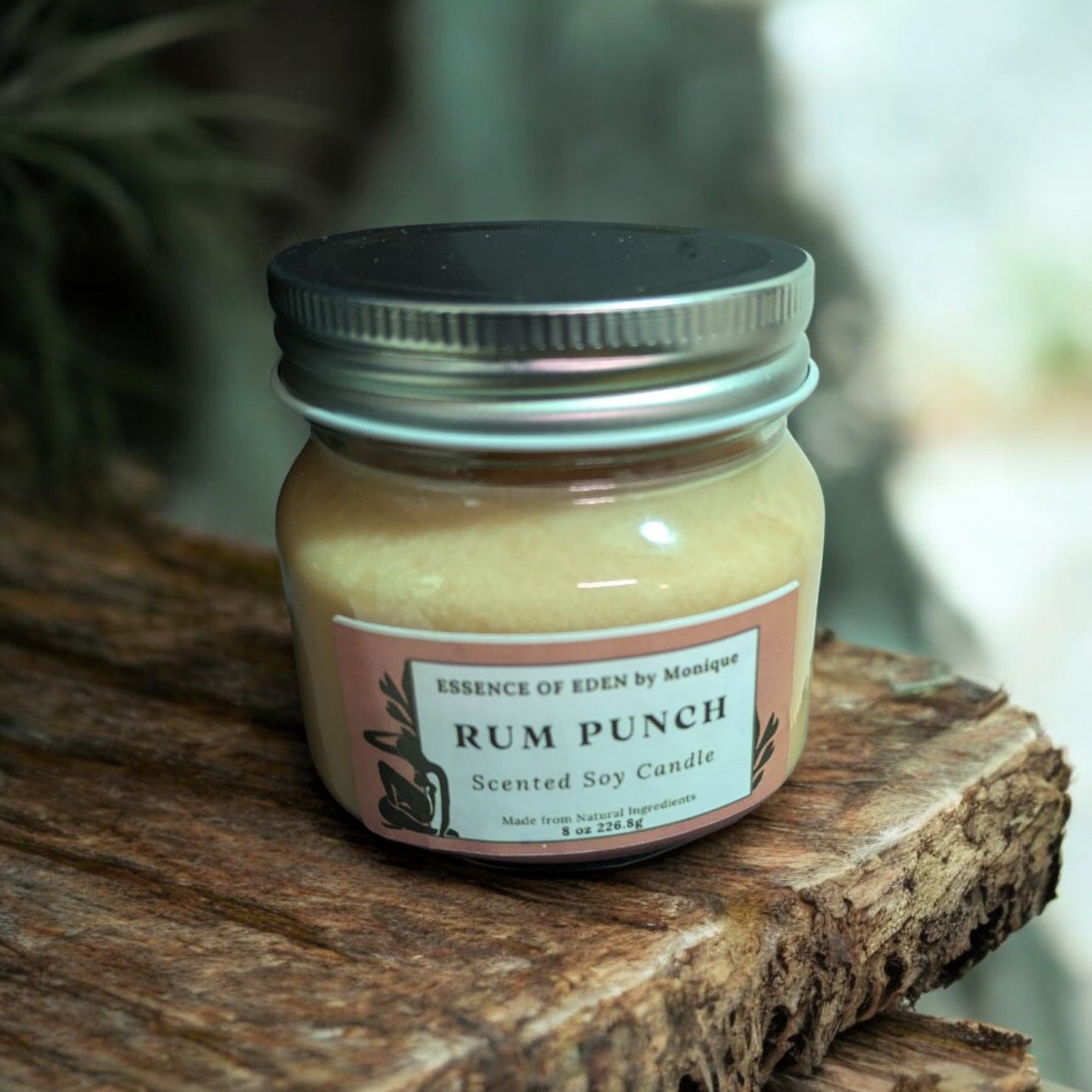 Natural Scented Candles, Coconut/Soy Wax, Premium Fragrances, Soothing and Relaxing, 8 oz. Mason Jar