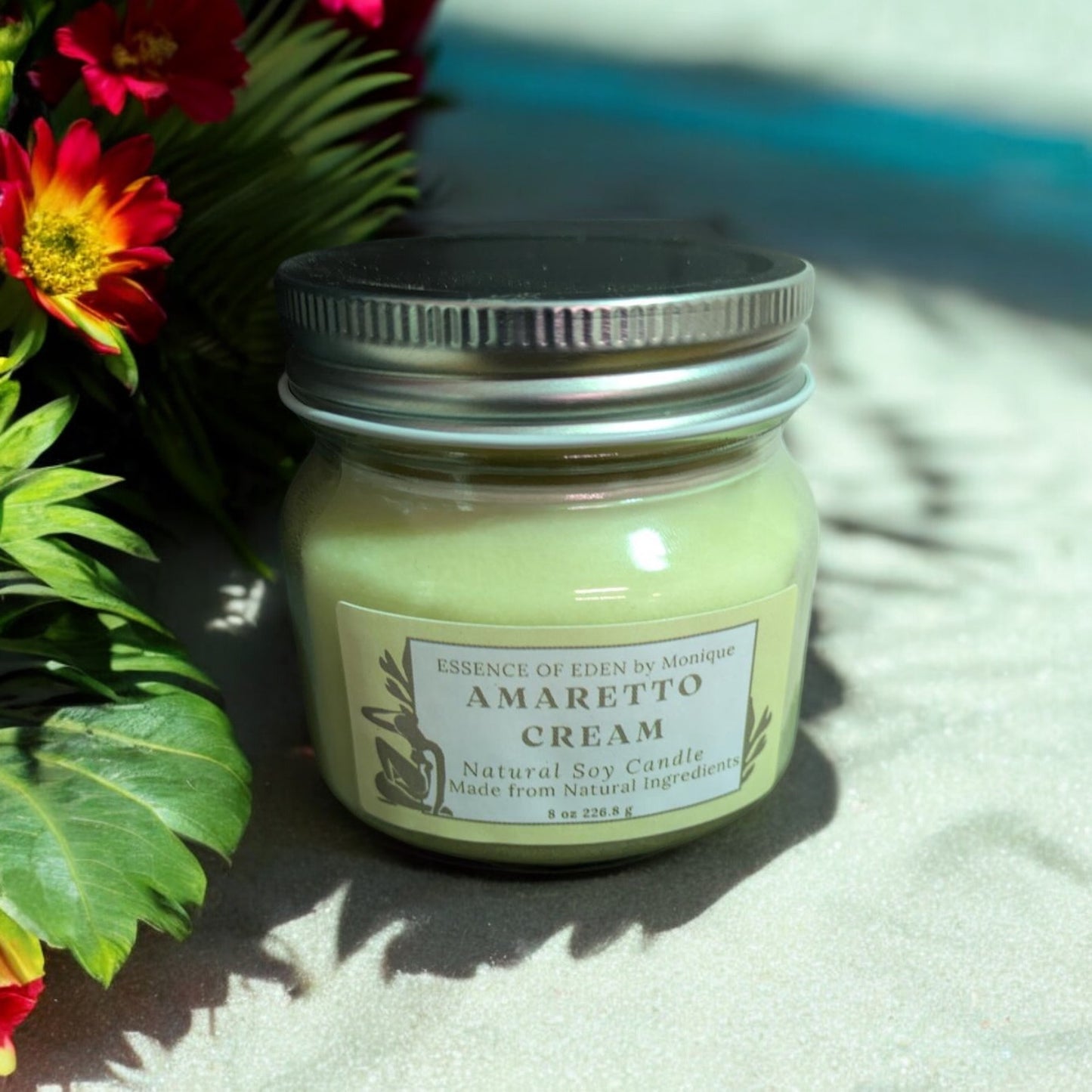 Natural Scented Candles, Coconut/Soy Wax, Premium Fragrances, Soothing and Relaxing, 8 oz. Mason Jar